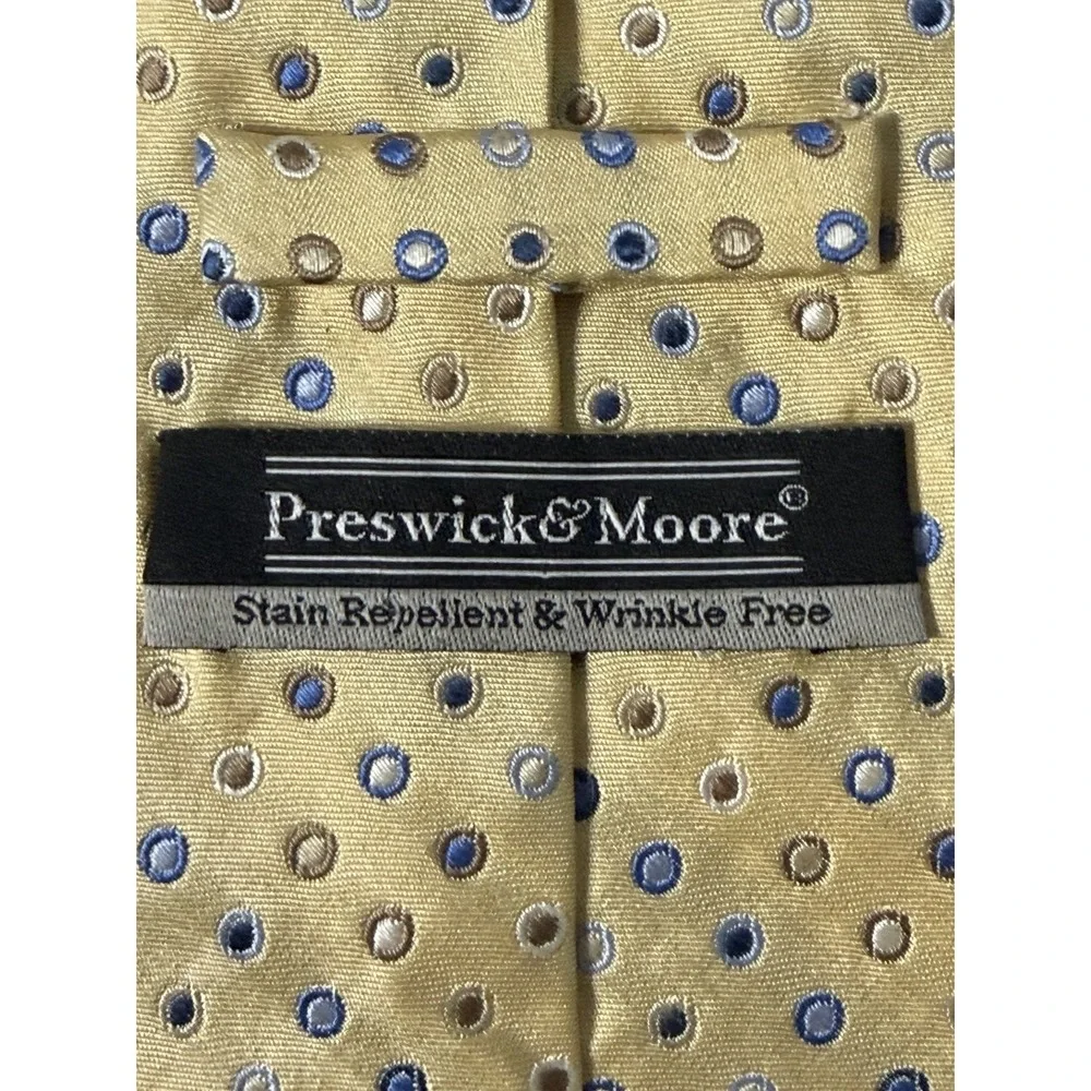 PRESWICK &‎ MOORE Men's 100% Silk Necktie 60